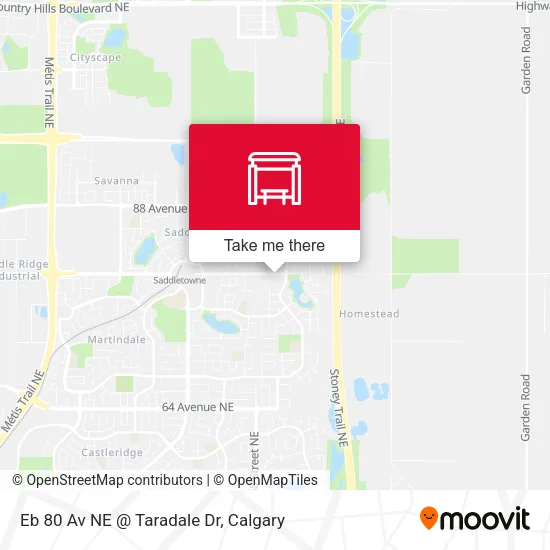 Eb 80 Av NE @ Taradale Dr map