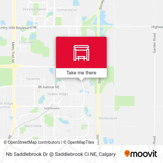 Nb Saddlebrook Dr @ Saddlebrook Ci NE map