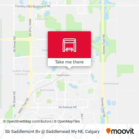 Sb Saddlemont Bv @ Saddlemead Wy NE map