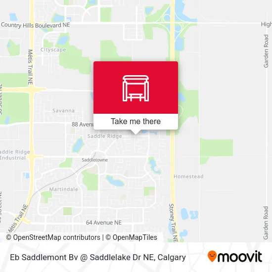 Eb Saddlemont Bv @ Saddlelake Dr NE map