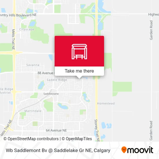 Wb Saddlemont Bv @ Saddlelake Gr NE map