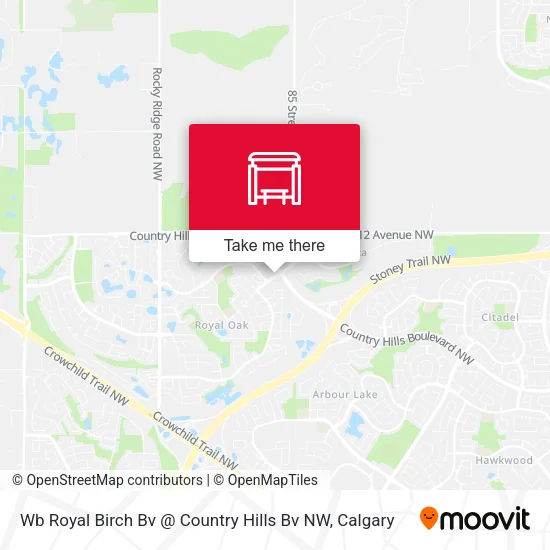 Wb Royal Birch Bv @ Country Hills Bv NW map