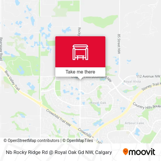 Nb Rocky Ridge Rd @ Royal Oak Gd NW map