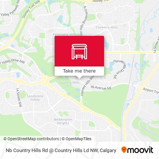 Nb Country Hills Rd @ Country Hills Ld NW map