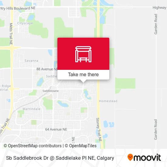 Sb Saddlebrook Dr @ Saddlelake Pl NE map