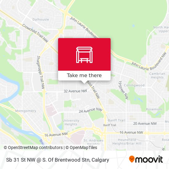 Sb 31 St NW @ S. Of Brentwood Stn map