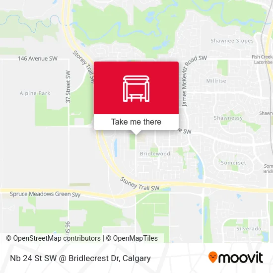 Nb 24 St SW @ Bridlecrest Dr map