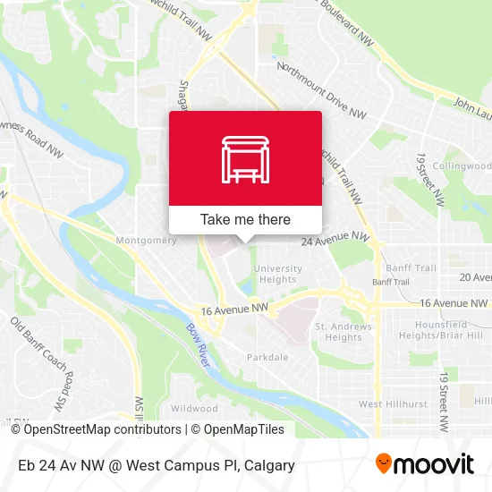 Eb 24 Av NW @ West Campus Pl map