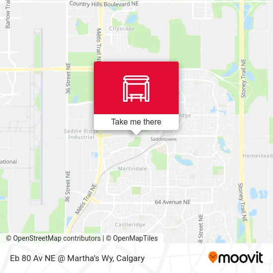 Eb 80 Av NE @ Martha's Wy map