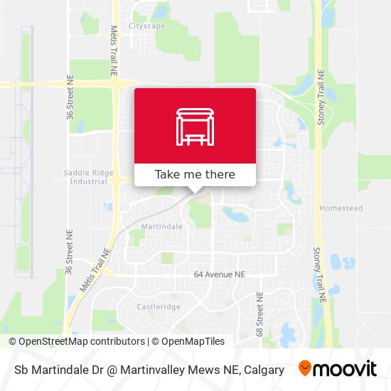 Sb Martindale Dr @ Martinvalley Mews NE map