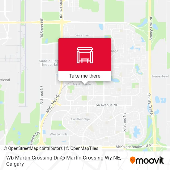 Wb Martin Crossing Dr @ Martin Crossing Wy NE map