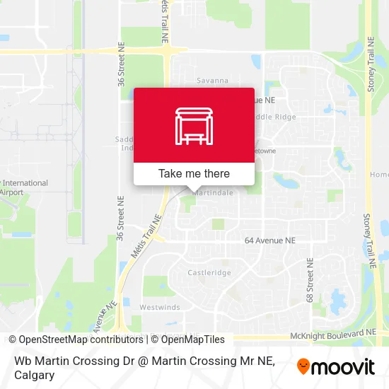 Wb Martin Crossing Dr @ Martin Crossing Mr NE map