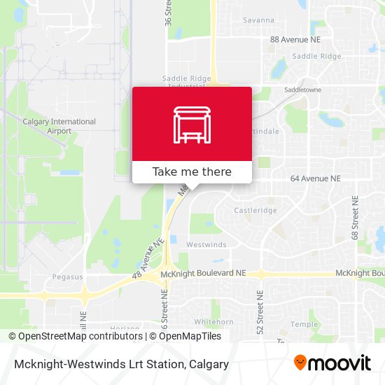 Mcknight-Westwinds Lrt Station map