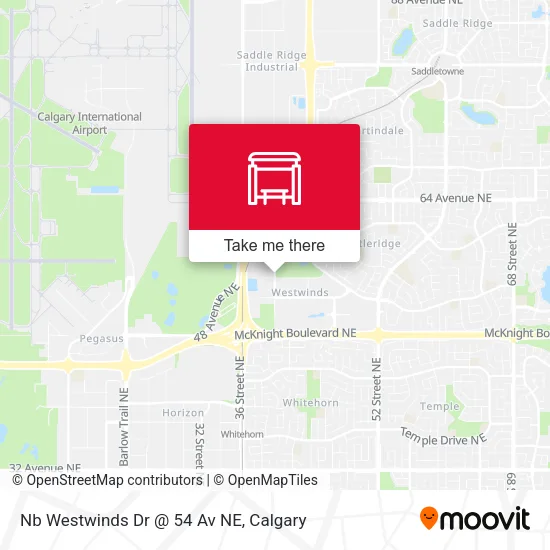 Nb Westwinds Dr @ 54 Av NE map