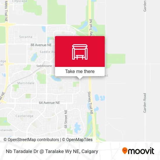 Nb Taradale Dr @ Taralake Wy NE map
