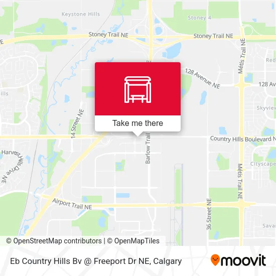 Eb Country Hills Bv @ Freeport Dr NE map