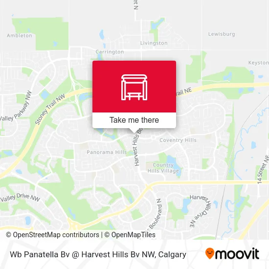 Wb Panatella Bv @ Harvest Hills Bv NW map