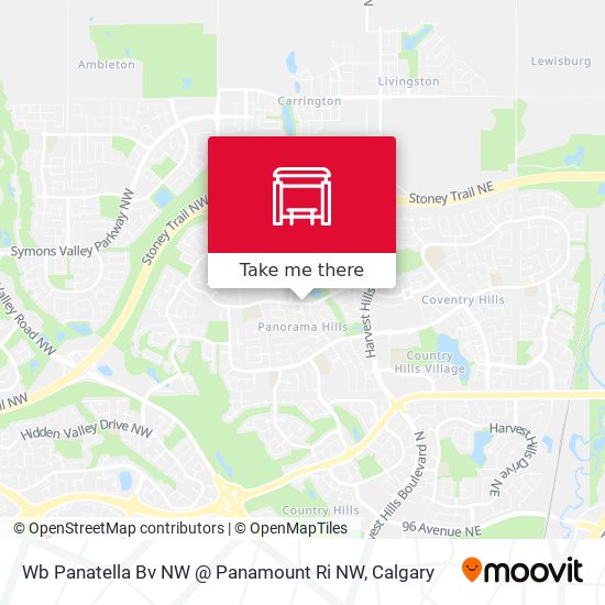 Wb Panatella Bv NW @ Panamount Ri NW map