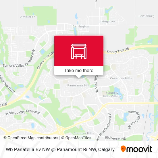 Wb Panatella Bv NW @ Panamount Ri NW map