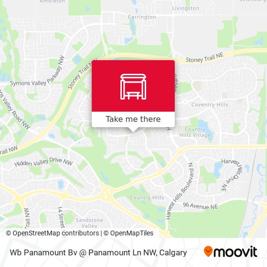 Wb Panamount Bv @ Panamount Ln NW map
