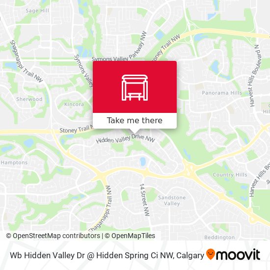 Wb Hidden Valley Dr @ Hidden Spring Ci NW map