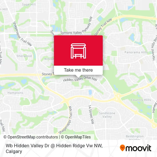 Wb Hidden Valley Dr @ Hidden Ridge Vw NW map