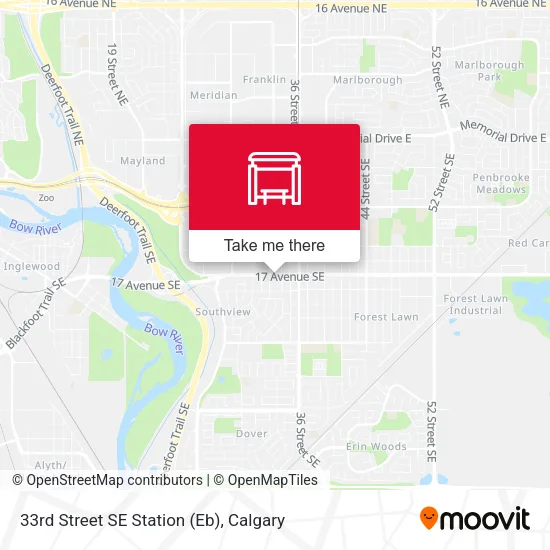 33rd Street SE Station (Eb) map