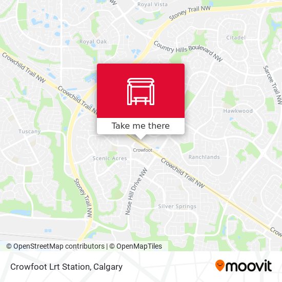 Crowfoot Lrt Station map