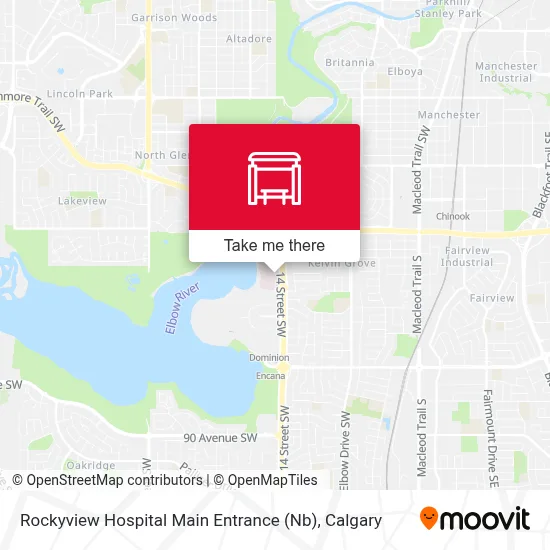 Rockyview Hospital Main Entrance (Nb) map