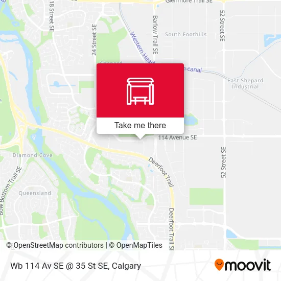 Wb 114 Av SE @ 35 St SE map