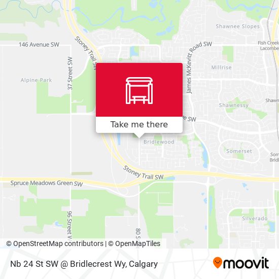 Nb 24 St SW @ Bridlecrest Wy map