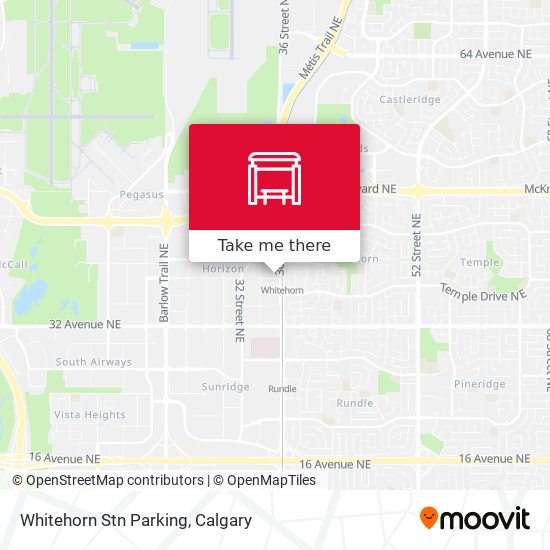 Whitehorn Stn Parking map