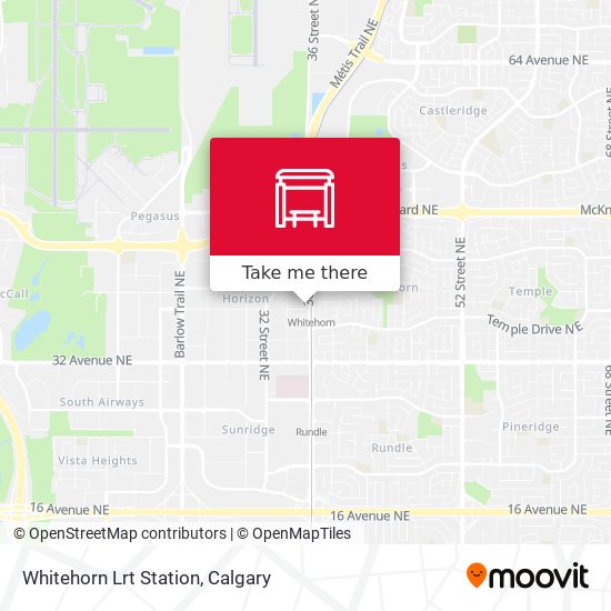 Whitehorn Lrt Station plan