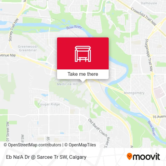 Eb Na'A Dr @ Sarcee Tr SW map