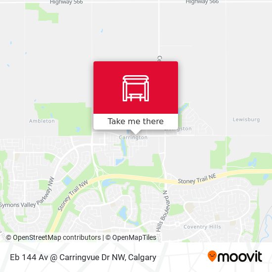 Eb 144 Av @ Carringvue Dr NW map