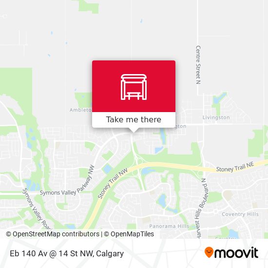 Eb 140 Av @ 14 St NW map