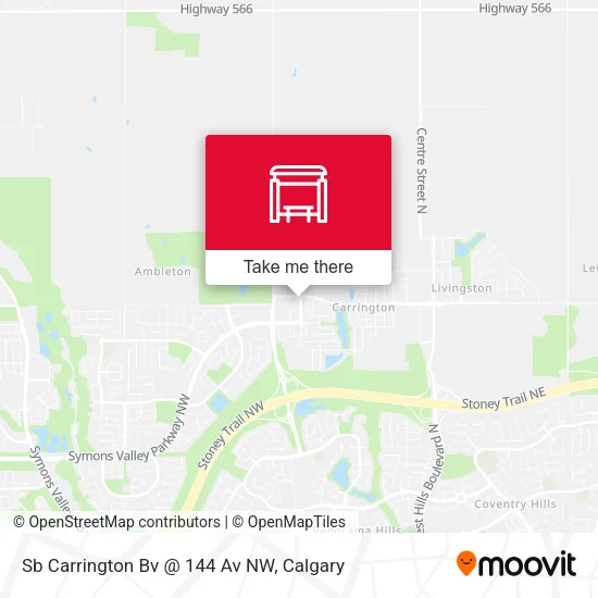 Sb Carrington Bv @ 144 Av NW map