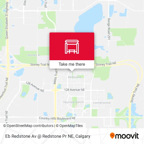 Eb Redstone Av @ Redstone Pr NE map