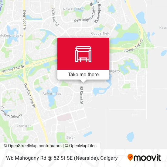 Wb Mahogany Rd @ 52 St SE (Nearside) map