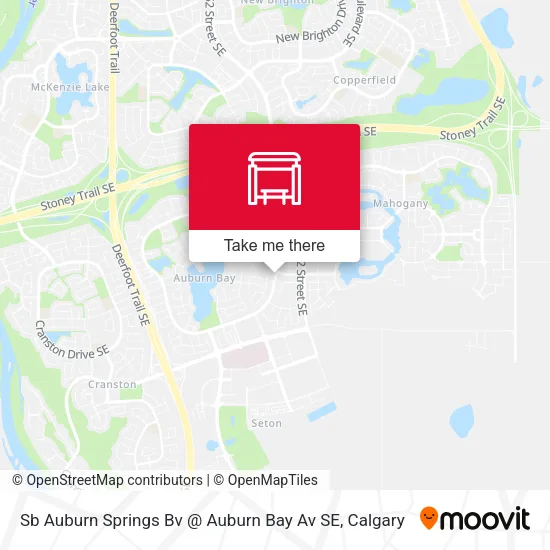 Sb Auburn Springs Bv @ Auburn Bay Av SE map