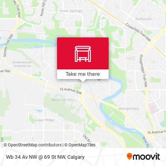 Wb 34 Av NW @ 69 St NW map