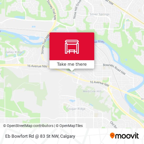 Eb Bowfort Rd @ 83 St NW map