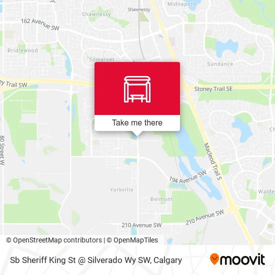 Sb Sheriff King St @ Silverado Wy SW map