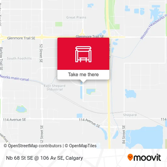 Nb 68 St SE @ 106 Av SE map