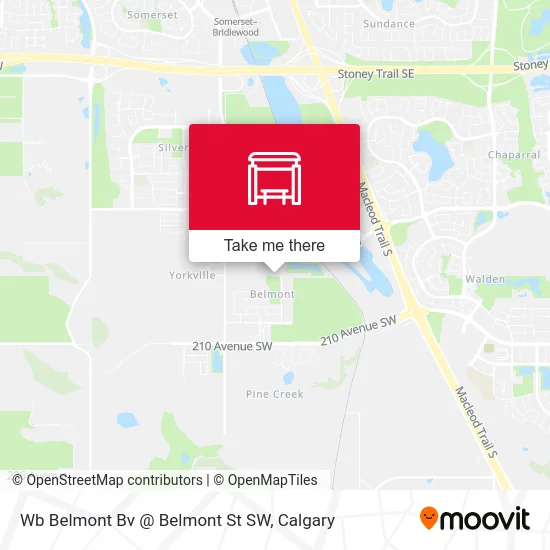 Wb Belmont Bv @ Belmont St SW map