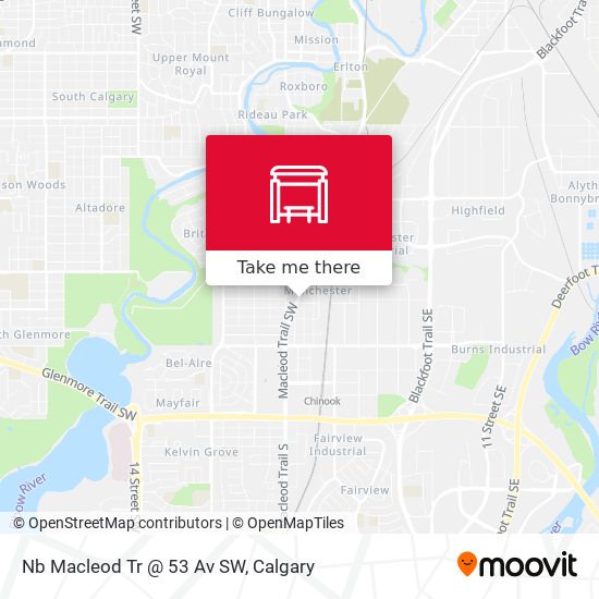 Nb Macleod Tr @ 53 Av SW map