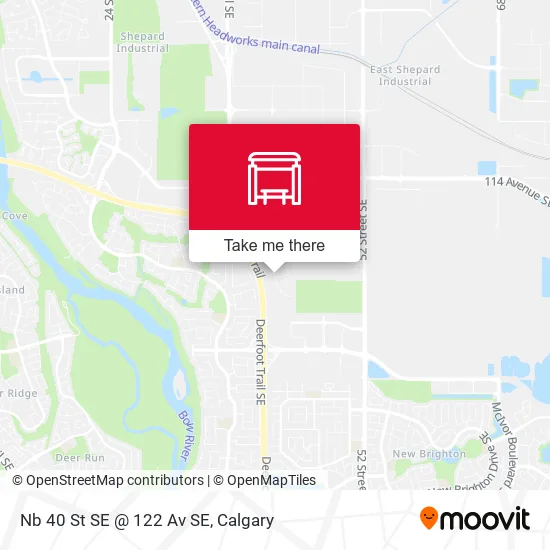 Nb 40 St SE @ 122 Av SE map