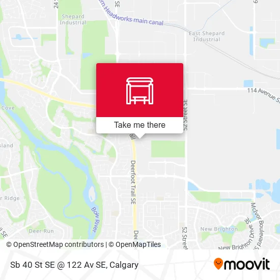 Sb 40 St SE @ 122 Av SE map