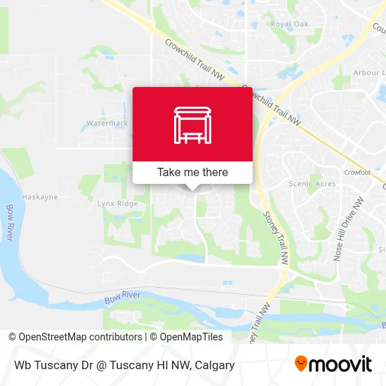 Wb Tuscany Dr @ Tuscany Hl NW map