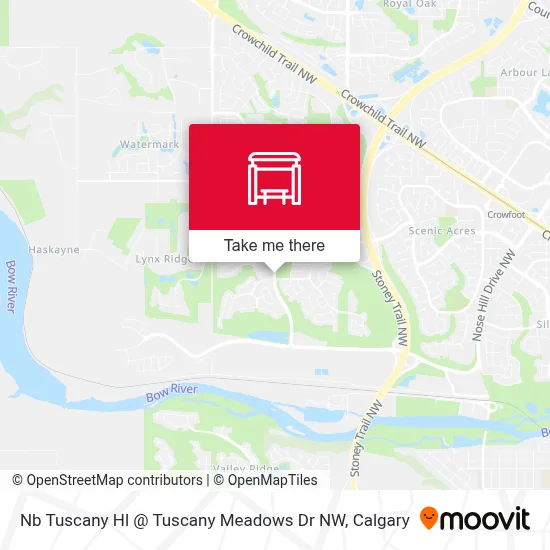 Nb Tuscany Hl @ Tuscany Meadows Dr NW map
